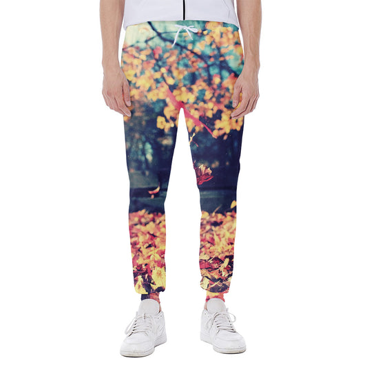 Autumn Leaves Print Scuba Joggers