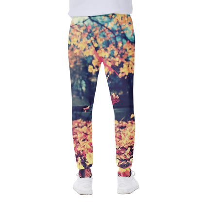 Autumn Leaves Print Scuba Joggers