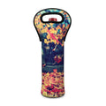 Autumn Leaves Print Single Neoprene Wine Tote