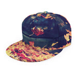 Autumn Leaves Print Snapback Cap