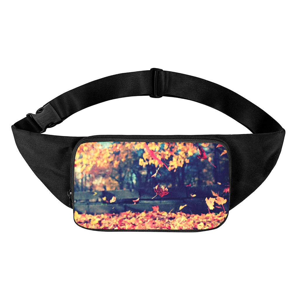 Autumn Leaves Print Waist Bag