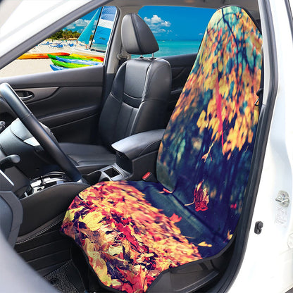 Autumn Leaves Print Waterproof Car Seat Cover
