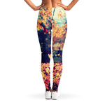 Autumn Leaves Print Women's Leggings