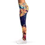 Autumn Leaves Print Women's Leggings