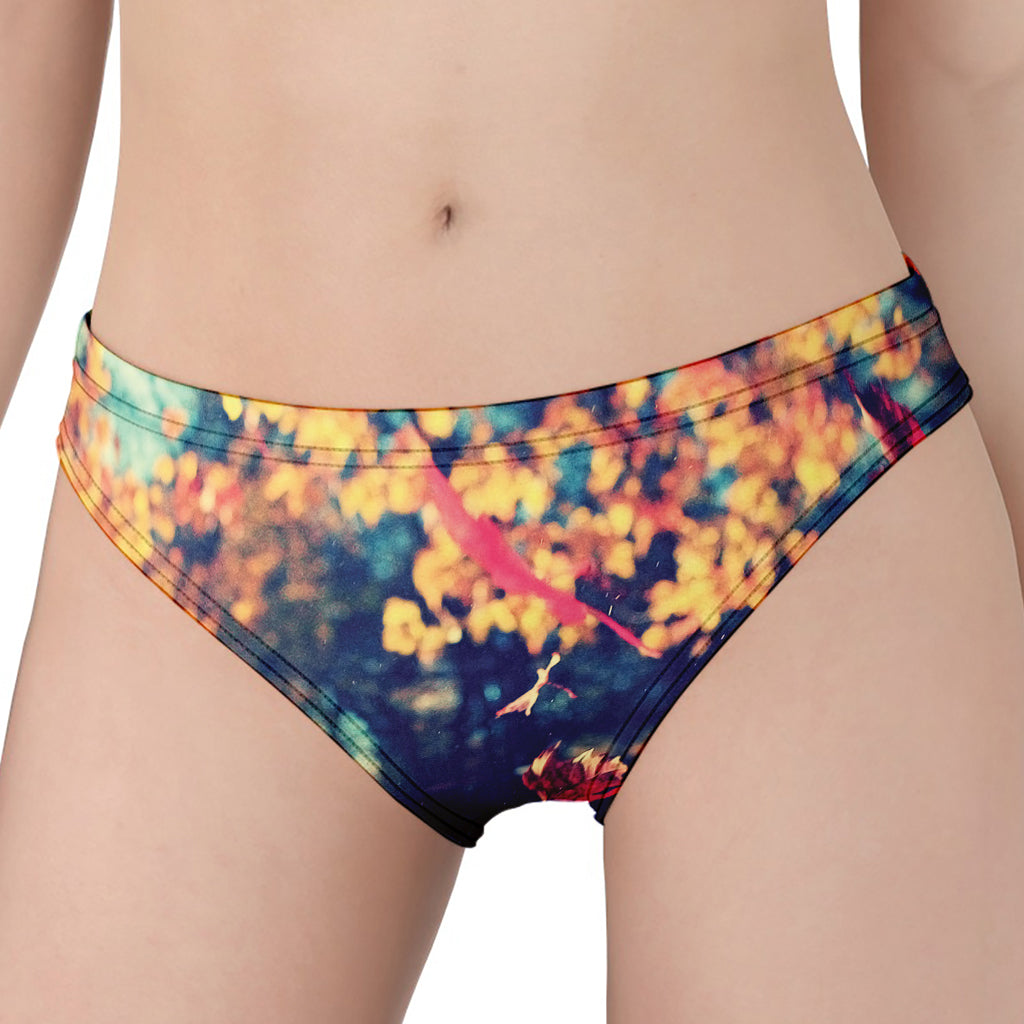 Autumn Leaves Print Women's Panties