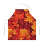 Autumn Maple Leaf Print Adjustable Apron