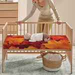 Autumn Maple Leaf Print Baby Crib Sheet