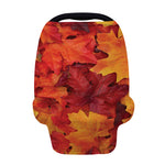 Autumn Maple Leaf Print Baby Seat Cover