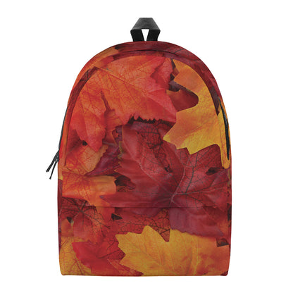 Autumn Maple Leaf Print Backpack