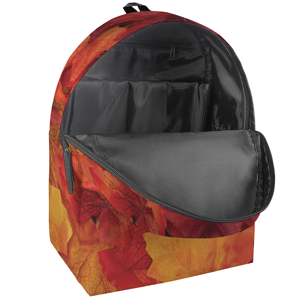 Autumn Maple Leaf Print Backpack
