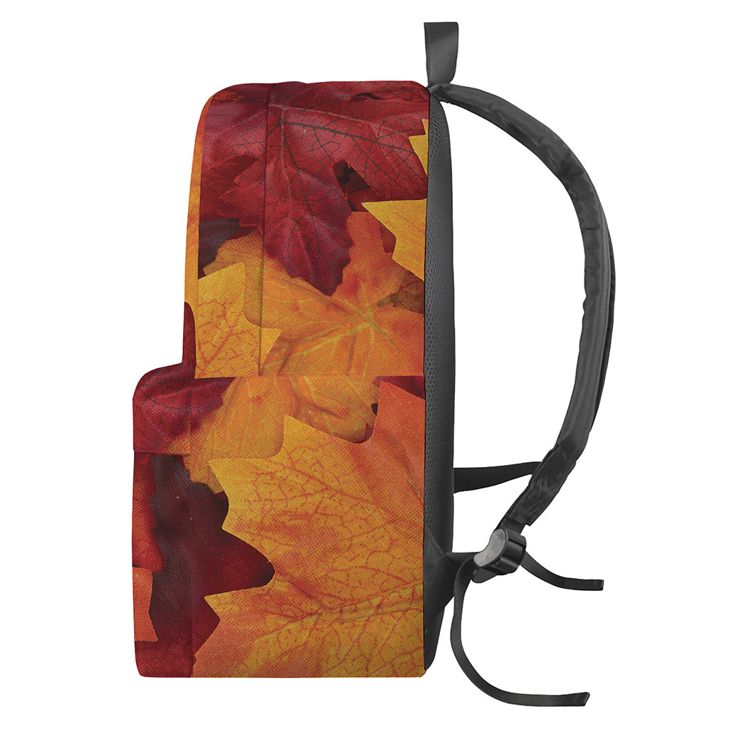 Autumn Maple Leaf Print Backpack