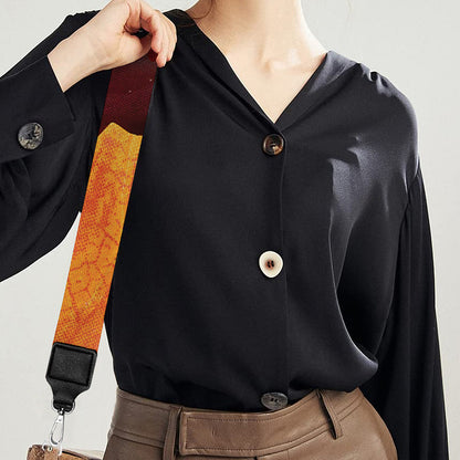Autumn Maple Leaf Print Bag Strap