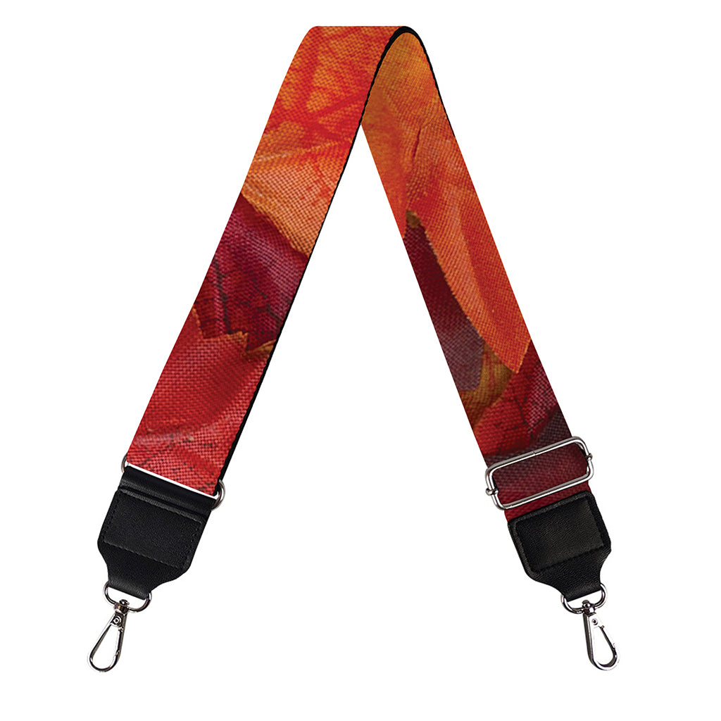 Autumn Maple Leaf Print Bag Strap