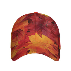 Autumn Maple Leaf Print Baseball Cap