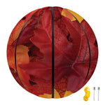 Autumn Maple Leaf Print Basketball