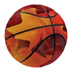 Autumn Maple Leaf Print Basketball