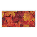 Autumn Maple Leaf Print Beach Towel