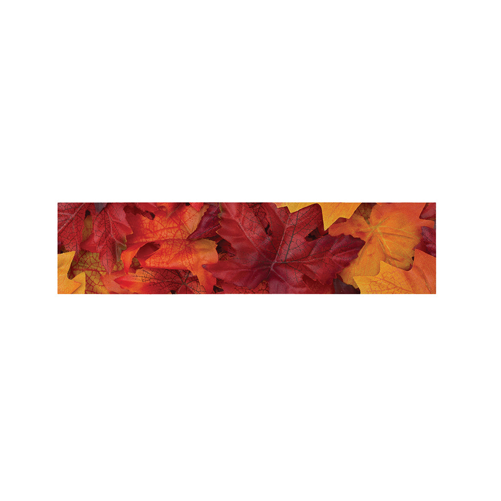 Autumn Maple Leaf Print Bed Runner