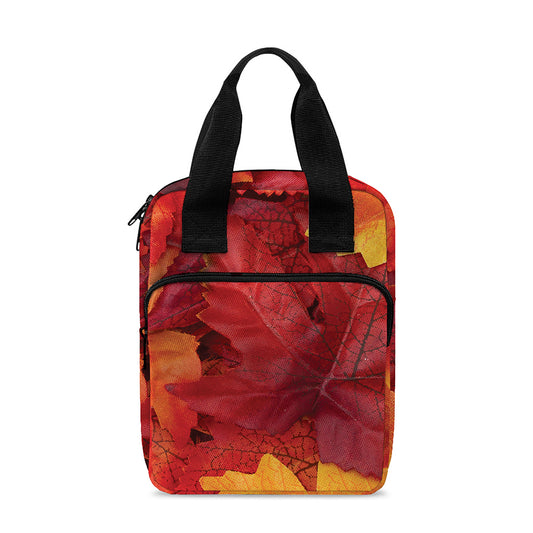Autumn Maple Leaf Print Bible Tote Bag