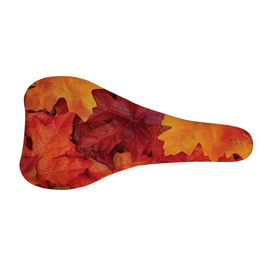 Autumn Maple Leaf Print Bicycle Seat Cover