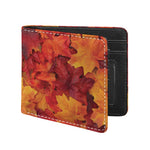 Autumn Maple Leaf Print Bifold Wallet
