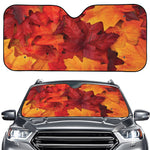 Autumn Maple Leaf Print Car Windshield Sun Shade