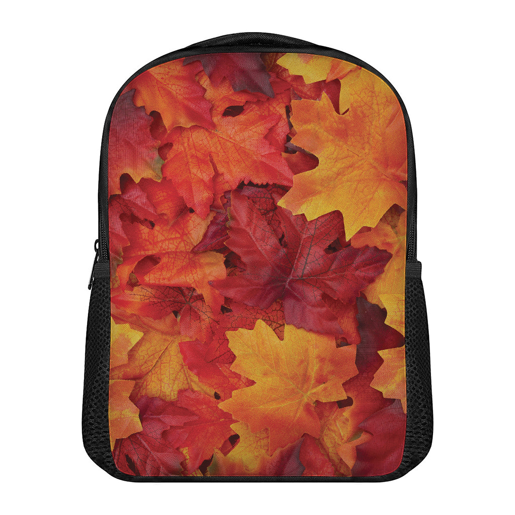 Autumn Maple Leaf Print Casual Backpack