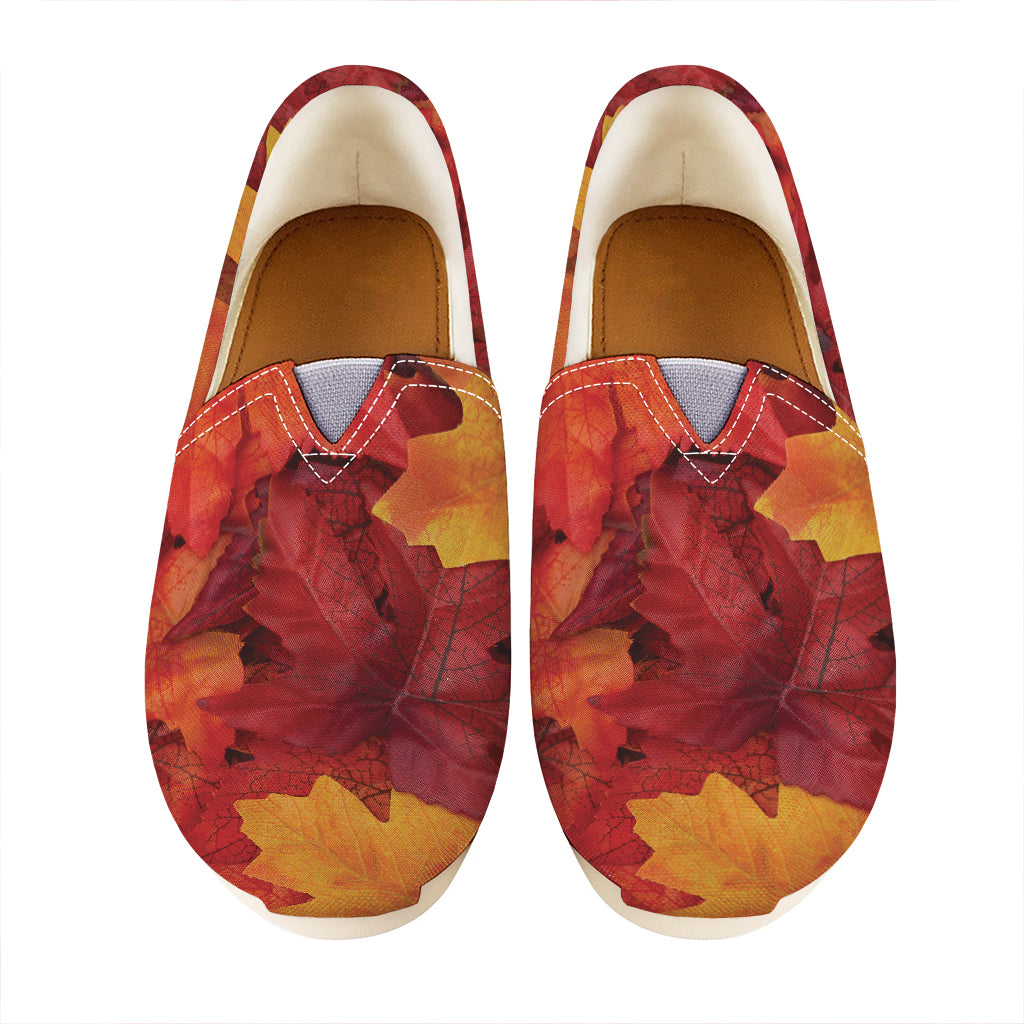 Autumn Maple Leaf Print Casual Shoes