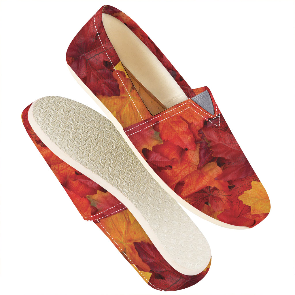 Autumn Maple Leaf Print Casual Shoes