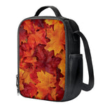 Autumn Maple Leaf Print Crossbody Lunch Bag