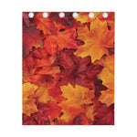 Autumn Maple Leaf Print Curtain