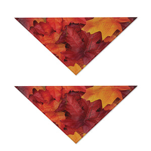 Autumn Maple Leaf Print Dog Bandana