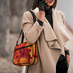 Autumn Maple Leaf Print Double Strap Bible Bag