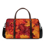 Autumn Maple Leaf Print Duffle Bag