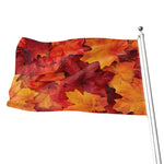 Autumn Maple Leaf Print Flag