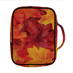 Autumn Maple Leaf Print Front Pocket Bible Bag