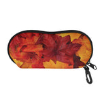 Autumn Maple Leaf Print Glasses Case