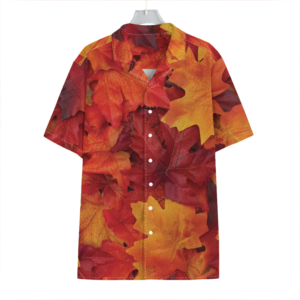 Autumn Maple Leaf Print Hawaiian Shirt