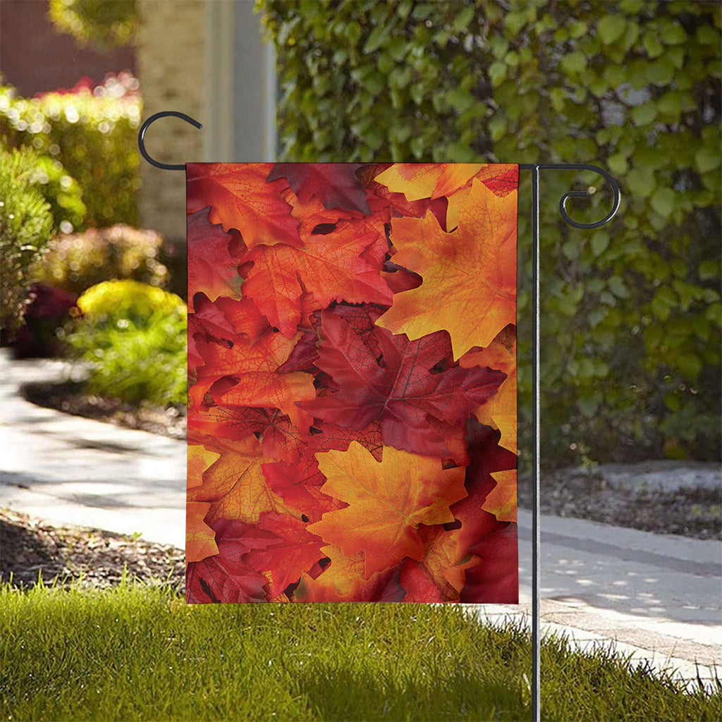 Autumn Maple Leaf Print House Flag