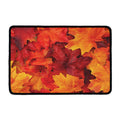 Autumn Maple Leaf Print Kitchen Mat