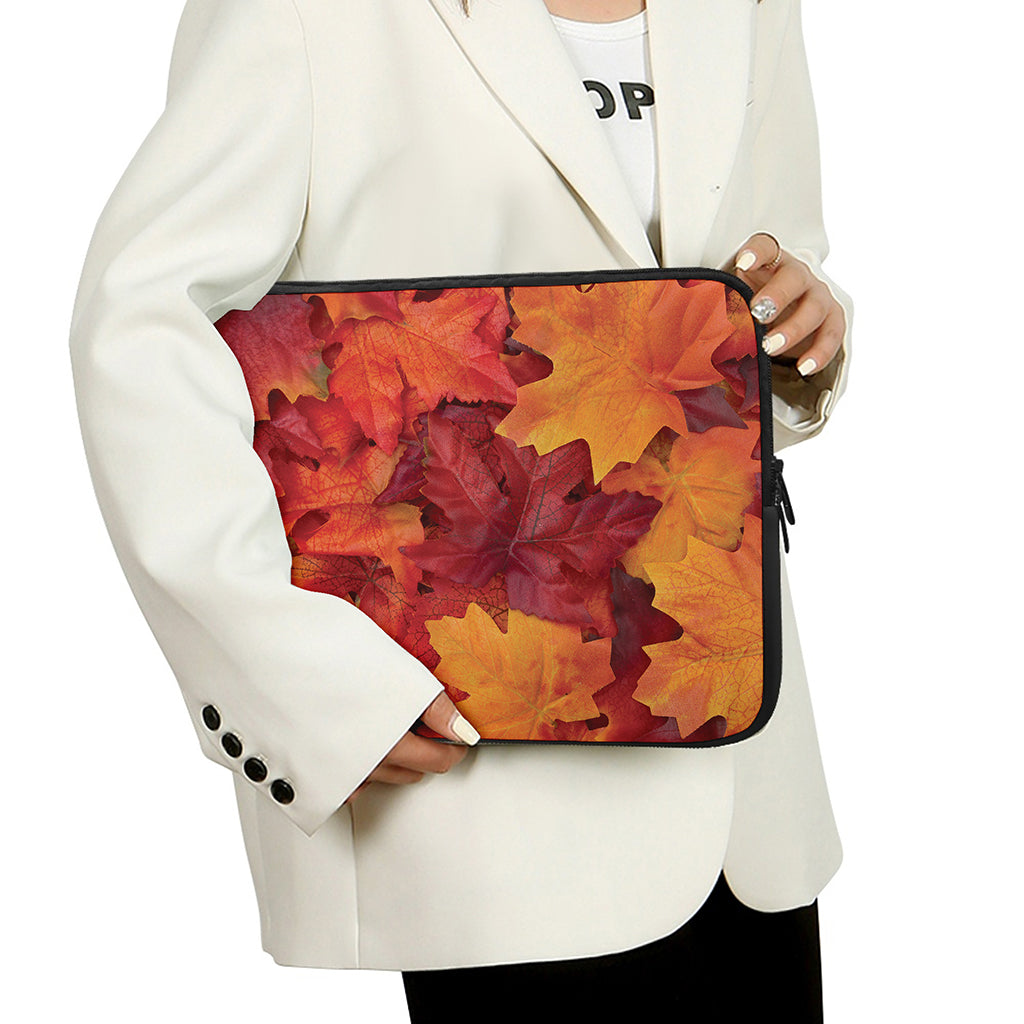 Autumn Maple Leaf Print Laptop Sleeve