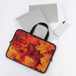 Autumn Maple Leaf Print Laptop Sleeve With Handle