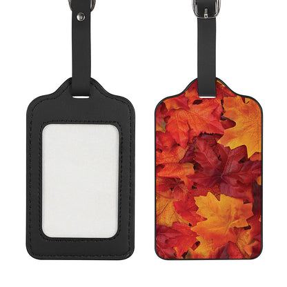 Autumn Maple Leaf Print Luggage Tag