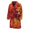 Autumn Maple Leaf Print Men's Bathrobe