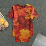 Autumn Maple Leaf Print Men's Bodysuit