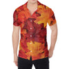 Autumn Maple Leaf Print Men's Shirt