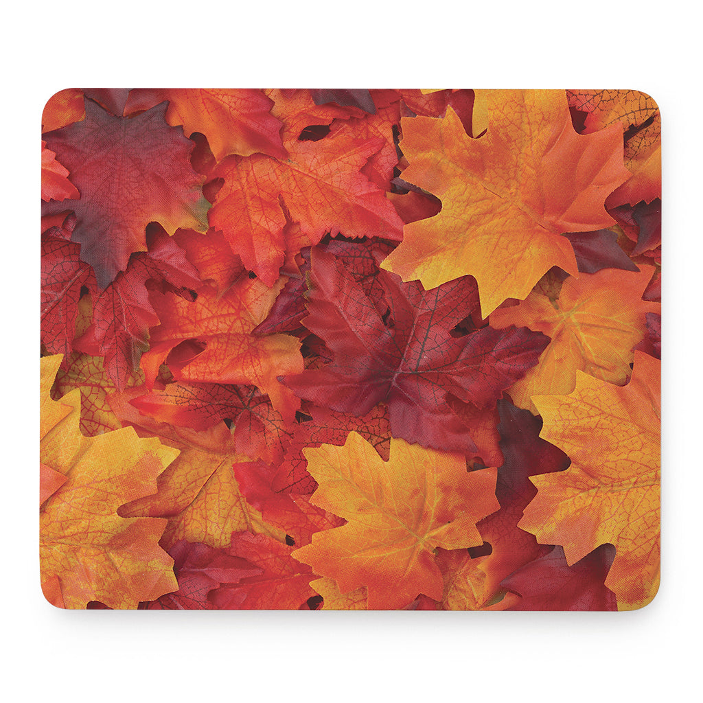 Autumn Maple Leaf Print Mouse Pad