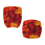 Autumn Maple Leaf Print Office Chair Cover