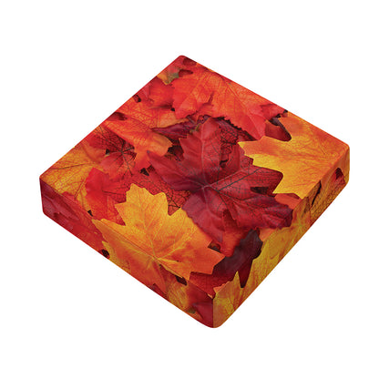Autumn Maple Leaf Print Outdoor Seat Cushion Cover