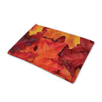 Autumn Maple Leaf Print Pet Cooling Mat Cover